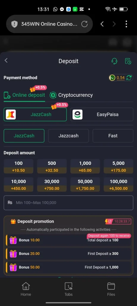 K666 Game Deposit And Withdraw