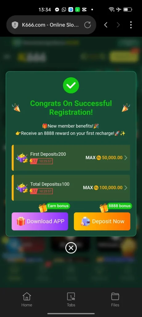 K666 Game Register